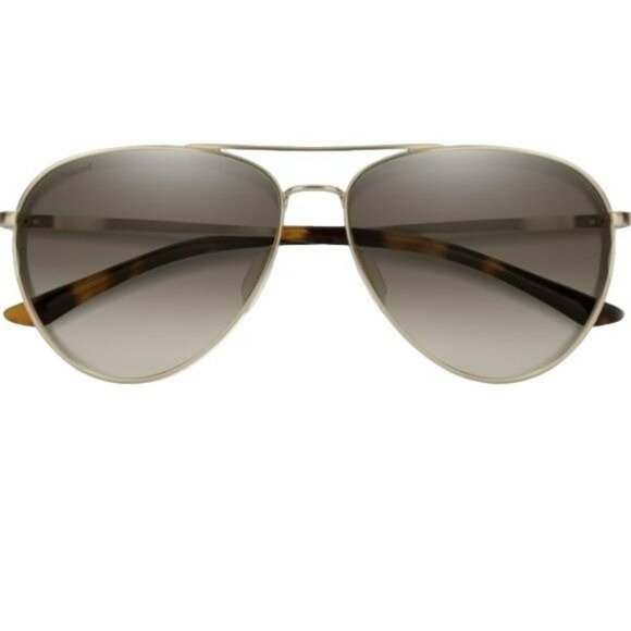 Smith Layback Polarized Sunglasses Carobonic Matte Gold NWT - Picture 1 of 11